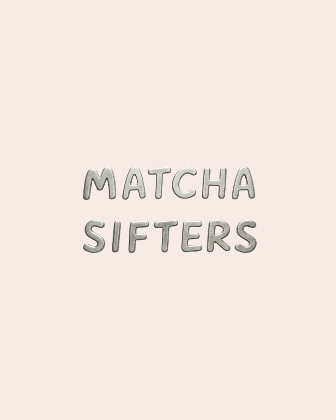 Stainless Steel Sifter (Food-Grade Safe)- Letters